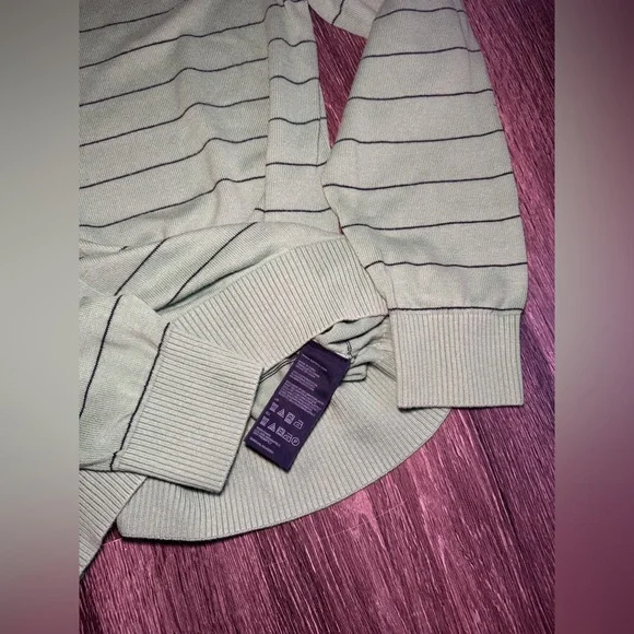 Tommy Hilfiger Men's Green and Blue Jumper Size M - Picture 5 of 7